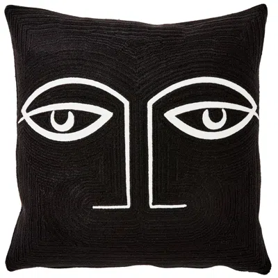 Global Views Two Eye Pillow In Black