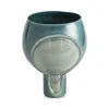 Global Views Two Tone Azure Pod Squat Vase