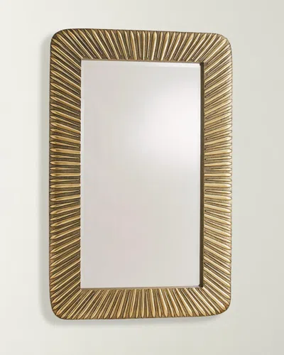 Global Views Valencia Mirror In Brass