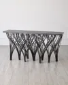 Global Views Vector Console Table In Black 
