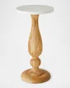 Global Views Vessel 23.5" Side Table, Natural In Natural