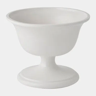 Global Views Villa Chalice Compote-matte White-lg 14"h X 18"w X 18"d Decorative Bowl