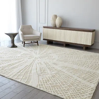 Global Views Vortex Rug-ivory/ivory