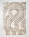 Global Views Wander Machine-woven Rug, 10' X 14' In Tan
