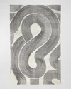 Global Views Wander Machine-woven Rug, 5' X 8' In Charcoal