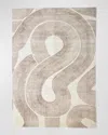 Global Views Wander Machine-woven Rug, 5' X 8' In Tan