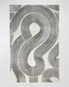 Global Views Wander Machine-woven Rug, 6' X 9' In Charcoal