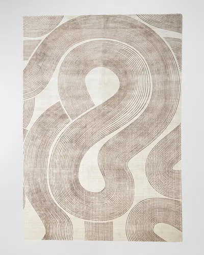 Global Views Wander Machine-woven Rug, 6' X 9' In Tan