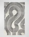 Global Views Wander Machine-woven Rug, 8' X 10' In Charcoal