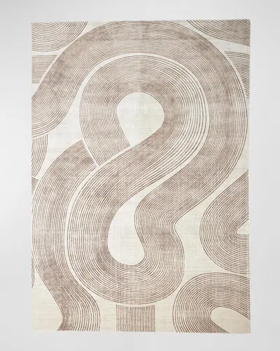 Global Views Wander Machine-woven Rug, 8' X 10' In Tan
