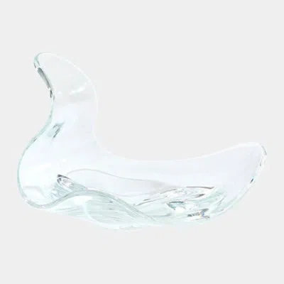 Global Views Wave Bowl-clear 9"h X 10"w X 13"d Decorative Bowl