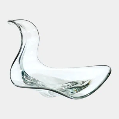 Global Views Wave Bowl-gray 9"h X 10"w X 13"d Decorative Bowl
