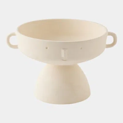 Global Views Wee Faces Bowl-ivory 7"h X 9"w X 11"d Decorative Bowl In Brown
