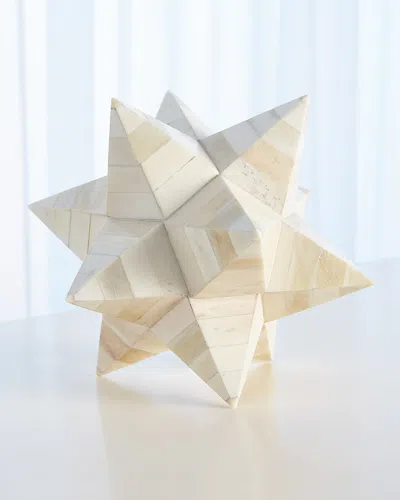 Global Views White Bone Stellated Dodecahedron