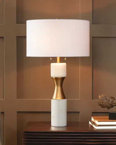 Global Views White Marble Lamp