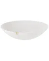 Global Views Wide Alabaster Bowl In White