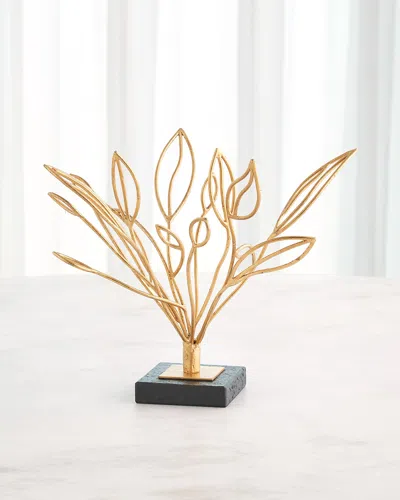 Global Views Windswept Sculpture In Gold