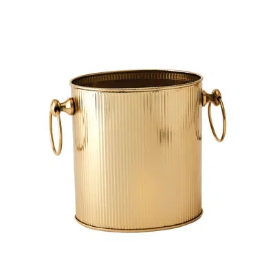 Global Views Winston Ice Bucket-brass-lg