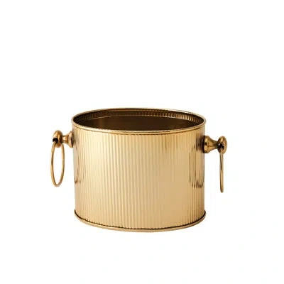Global Views Winston Ice Bucket-brass-sm