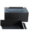Global Views Wrapped Leather Handle Box
