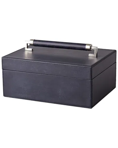 GLOBAL VIEWS GLOBAL VIEWS WRAPPED LEATHER HANDLE BOX
