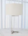 Global Views Y Table Lamp In Silver