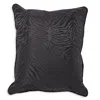 Global Views Zebra Black On Black Throw Pillow, 20 X 20