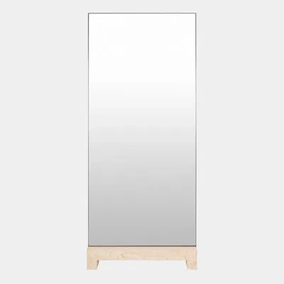 Global Views Zuri Floor Mirror In Brown;clear