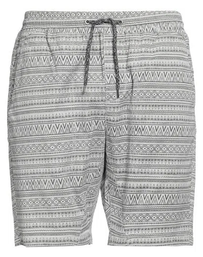 Globe Man Shorts & Bermuda Shorts Light Grey Size 34 Cotton, Elastane