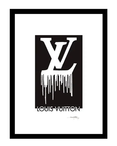 Globe Photos Retail Llc Fairchild Paris Dripping El Vee Framed Wall Art In Black