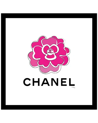 Globe Photos Retail Llc Fairchild Paris Pink Camellia In Black