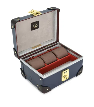 Globe-trotter Centenary Watch Case In Blue