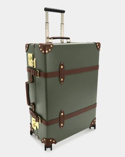 Globe Trotter Suitcase Centenary Large Check-in Luggage In Green