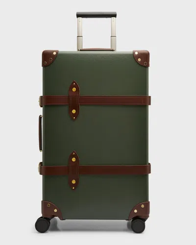 Globe Trotter Suitcase Centenary Medium 4-wheel Check-in Luggage In Green