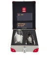 Globe-trotter X Alessi Cocktail Set In Mountain Grey & Red