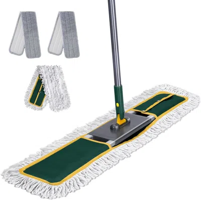 Gloplus 36" Commercial Mop, Masthome Heavy Duty Industrial Mop For Floor Cleaning,commercial Dust Mop With 3