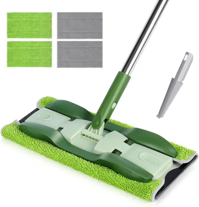 Gloplus Microfiber Mops For Floor Cleaning,masthome Professional Floor Mops With Washable Pads 4pcs,wet Dry 