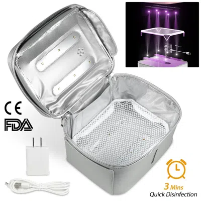 Gloplus Uv Disinfection Bag, Portable Led Uv Sanitizer Box Usb-powered Travel Uv Cleaner Bag