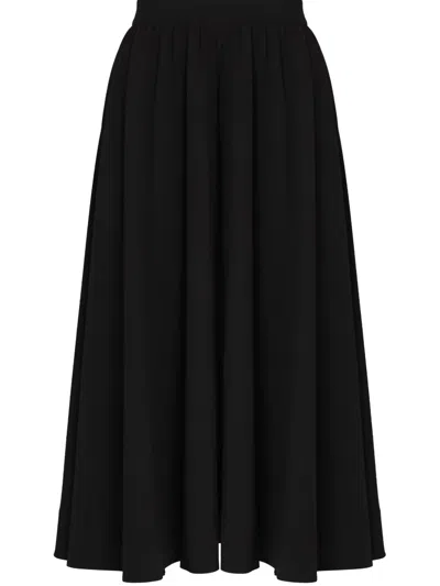 Gloria Coelho 50's Midi Skirt In Black