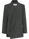 Gloria Coelho Asymmetric Blazer In Green