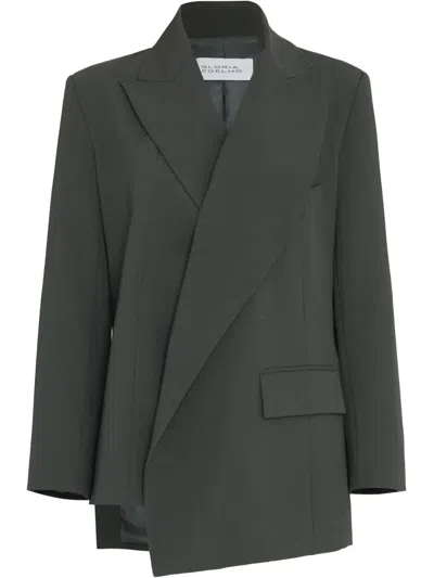 Gloria Coelho Asymmetric Blazer In Green