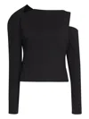 Gloria Coelho Asymmetric Top In Black