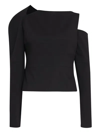Gloria Coelho Asymmetric Top In Black