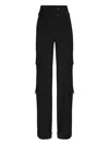 Gloria Coelho Belted Cargo Trousers In Black