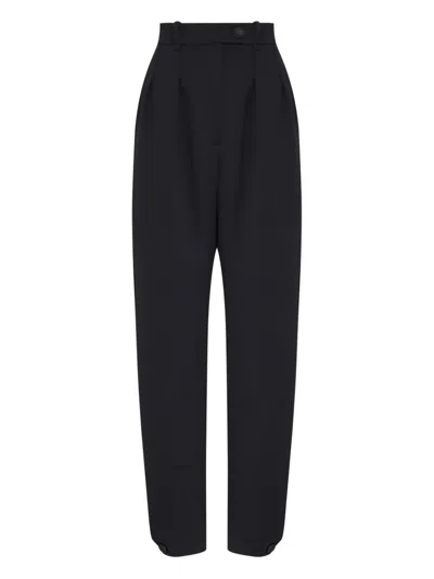 Gloria Coelho Button-detail Trousers In Black