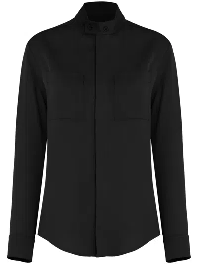 Gloria Coelho Chest-pocket Shirt In Black