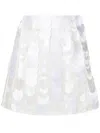 Gloria Coelho Circle-appliqué Miniskirt In White