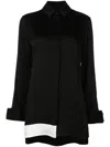Gloria Coelho Classic-collar Button-up Shirt In Black