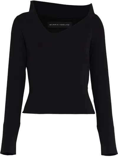 Gloria Coelho Cropped Top In Black