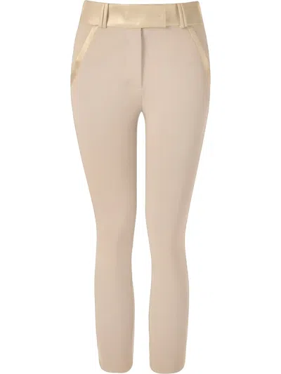 Gloria Coelho Cropped Trousers In Neutral
